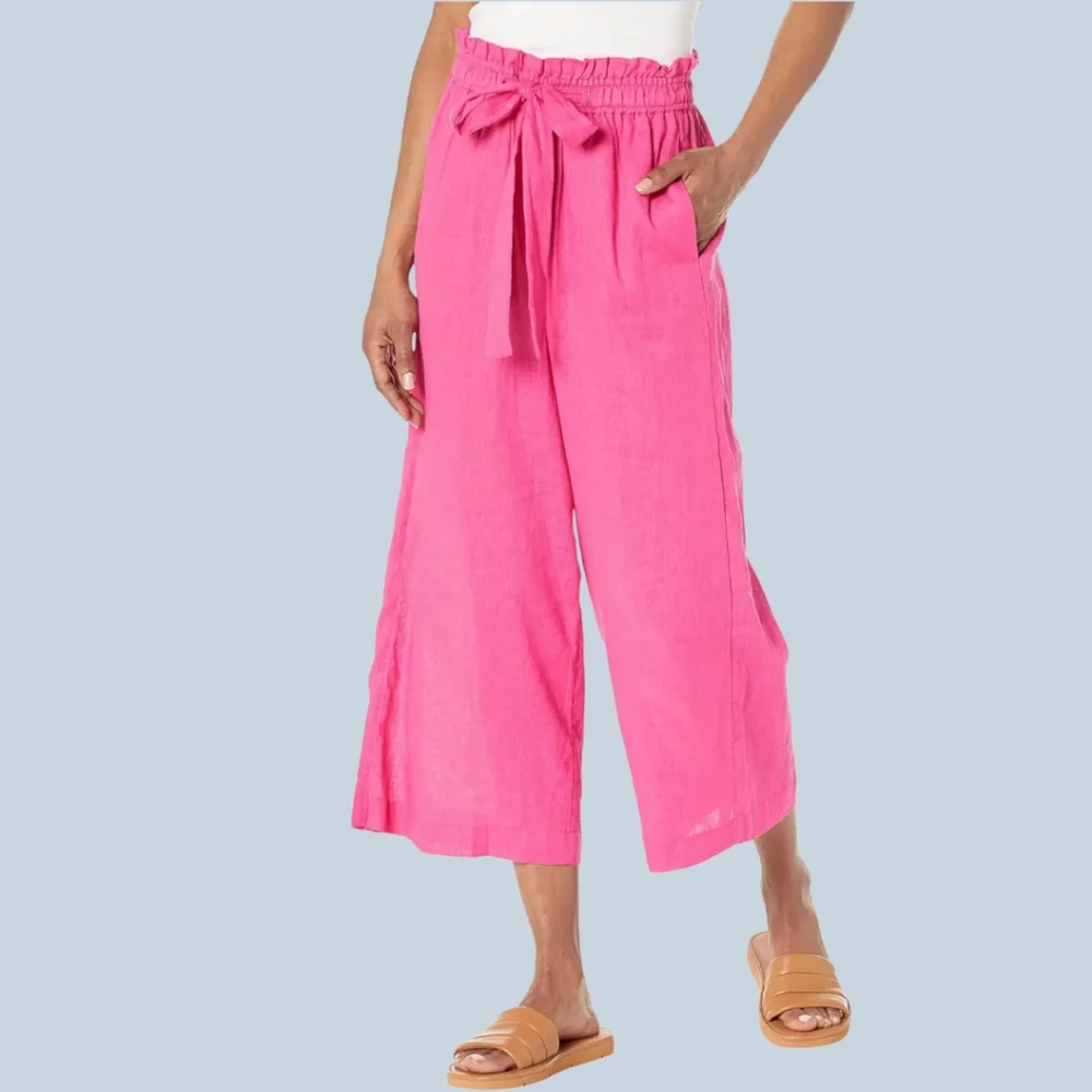 Michael Kors $115 Msrp Nwt Wide leg tie front pink pants